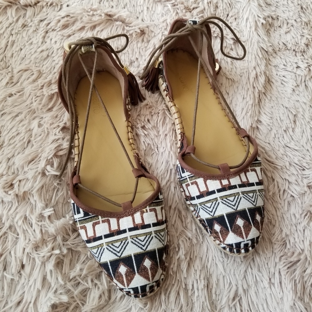 Franco Sarto Dream Tribal Weave Espadrilles Flats - Picture 2 of 4